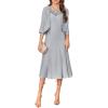 imageGRACE KARIN 2025 Mother of The Bride Dress with Jacket Women Stretchy Lace 2 Piece Wedding Guest DressesLight Gray