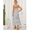 imageGRACE KARIN 2025 Womens Summer Floral Maxi Dress Casual Sleeveless Ruffle Tiered Wedding Guest Flowy Dresses with PocketsBlue Yellow Floral
