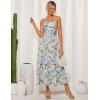 imageGRACE KARIN 2025 Womens Summer Floral Maxi Dress Casual Sleeveless Ruffle Tiered Wedding Guest Flowy Dresses with PocketsBlue Yellow Floral