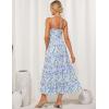 imageGRACE KARIN 2025 Womens Summer Floral Maxi Dress Casual Sleeveless Ruffle Tiered Wedding Guest Flowy Dresses with PocketsWhite Blue Purple Floral