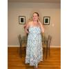 imageGRACE KARIN 2025 Womens Summer Floral Maxi Dress Casual Sleeveless Ruffle Tiered Wedding Guest Flowy Dresses with PocketsWhite Blue Purple Floral
