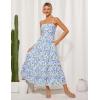 imageGRACE KARIN 2025 Womens Summer Floral Maxi Dress Casual Sleeveless Ruffle Tiered Wedding Guest Flowy Dresses with PocketsWhite Blue Purple Floral