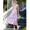 imageGRACE KARIN 2025 Womens Summer Floral Maxi Dress Casual Sleeveless Ruffle Tiered Wedding Guest Flowy Dresses with PocketsWhite Pink Floral