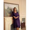 imageGRACE KARIN Women Dresses for Party Formal 2025 Mother of The Bride Dress Wedding Guest Dress with JacketDark Purple