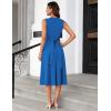 imageGRACE KARIN Women 2025 Summer Work Dress Sleeveless Tie Waist Elegant Party Cocktail A Line Flowy Midi Dresses with PocketsBlue