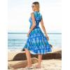 imageGRACE KARIN Womens 2025 Casual Summer Tank Dress V Neck Sleeveless Midi Floral Beach Dress with PocketsBlue Floral