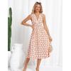 imageGRACE KARIN Womens 2025 Casual Summer Tank Dress V Neck Sleeveless Midi Floral Beach Dress with PocketsCurved Orange Red