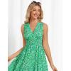 imageGRACE KARIN Womens 2025 Casual Summer Tank Dress V Neck Sleeveless Midi Floral Beach Dress with PocketsGreen Floral