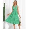 imageGRACE KARIN Womens 2025 Casual Summer Tank Dress V Neck Sleeveless Midi Floral Beach Dress with PocketsGreen Floral