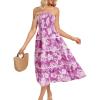 Purple White Floral