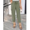 imageGRACE KARIN Womens Casual Cargo Pants Lightweight Hiking Joggers High Waisted Fashion Outfits Pants with PocketsArmy Green