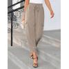 imageGRACE KARIN Womens Casual Cargo Pants Lightweight Hiking Joggers High Waisted Fashion Outfits Pants with PocketsKhaki