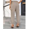 imageGRACE KARIN Womens Casual Cargo Pants Lightweight Hiking Joggers High Waisted Fashion Outfits Pants with PocketsKhaki