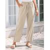 imageGRACE KARIN Womens Casual Lightweight Drawstring Pants Elastic Waist Pants with PocketsApricot