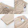 imageGRACE KARIN Womens Casual Lightweight Drawstring Pants Elastic Waist Pants with PocketsApricot