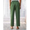 imageGRACE KARIN Womens Casual Lightweight Drawstring Pants Elastic Waist Pants with PocketsArmy Green
