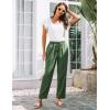 imageGRACE KARIN Womens Casual Lightweight Drawstring Pants Elastic Waist Pants with PocketsArmy Green