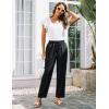 imageGRACE KARIN Womens Casual Lightweight Drawstring Pants Elastic Waist Pants with PocketsBlack