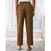 imageGRACE KARIN Womens Casual Lightweight Drawstring Pants Elastic Waist Pants with PocketsKhaki