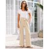 imageGRACE KARIN Womens Wide Leg Pants 2025 High Waist Adjustable Pleated Trousers Business Casual PantsApricot