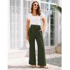 imageGRACE KARIN Womens Wide Leg Pants 2025 High Waist Adjustable Pleated Trousers Business Casual PantsArmy Green