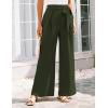 imageGRACE KARIN Womens Wide Leg Pants 2025 High Waist Adjustable Pleated Trousers Business Casual PantsArmy Green