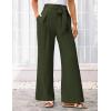 imageGRACE KARIN Womens Wide Leg Pants 2025 High Waist Adjustable Pleated Trousers Business Casual PantsArmy Green