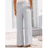 imageGRACE KARIN Womens Wide Leg Pants 2025 High Waist Adjustable Pleated Trousers Business Casual PantsGrey