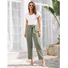 imageGRACE KARIN Womens Work Pants Stylish Stretchy Cropped Casual Pencil Pant 2025 Green L