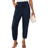 imageGRACE KARIN Womens Casual Cargo Pants Lightweight Hiking Joggers High Waisted Fashion Outfits Pants with PocketsNavy Blue