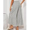 imageGRACE KARIN Womens 2025 Summer Wide Leg Palazzo Pants Elastic High Waisted Boho Casual Flowy Beach Pants with PocketsWhite Floral