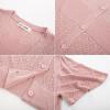 imageGRACE KARIN Womens Cardigan 2025 Lightweight Summer Short Ruffle Sleeve Button Down V Neck Casual Crochet CardiganPink