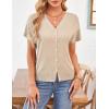 imageGRACE KARIN Womens Lightweight Summer Cardigan Sweater V Neck Button Down Open Front Crochet Knit Cropped Bolero ShrugsApricot