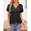 imageGRACE KARIN Womens Lightweight Summer Cardigan Sweater V Neck Button Down Open Front Crochet Knit Cropped Bolero ShrugsBlack