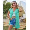 imageGRACE KARIN Womens Summer Sleeveless Cardigan Vest Lightweight Crochet Cardigan Casual Tie Front Beach Kimono CardigansTurquoise