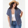 imageGRACE KARIN 2025 Womens Summer Lightweight Cardigan Sweater Crochet Short Sleeve Open Front Beach Knit Shrug OutwearGray Blue