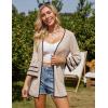 imageGRACE KARIN Boho Kimono Cardigans 34 Sleeve Shrugs 2025 Fashion Beach Cover Ups Vacation Outfits Spring SummerApricot