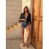 imageGRACE KARIN Womens Crochet Summer Cardigan Shrug 2025 Lightweight Open Front Hollowout Batwing Cardigan Sweater OutwearBlack