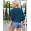 imageGRACE KARIN Womens Crochet Summer Cardigan Shrug 2025 Lightweight Open Front Hollowout Batwing Cardigan Sweater OutwearDark Blue