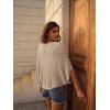 imageGRACE KARIN Womens Crochet Summer Cardigan Shrug 2025 Lightweight Open Front Hollowout Batwing Cardigan Sweater OutwearKhaki