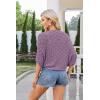 imageGRACE KARIN Womens Crochet Summer Cardigan Shrug 2025 Lightweight Open Front Hollowout Batwing Cardigan Sweater OutwearPurple