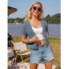 imageGRACE KARIN Womens Summer Short Sleeve Cropped Cardigans Lightweight Crochet Bolero Shrug Open Front Shrot Bolero SweaterBlue