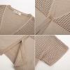 imageGRACE KARIN Womens Summer Short Sleeve Cropped Cardigans Lightweight Crochet Bolero Shrug Open Front Shrot Bolero SweaterKhaki
