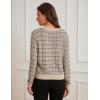 imageGRACE KARIN 2025 Womens Summer Cardigans Sweaters VNeck Long Sleeve Button Down Lightweight Knit CardiganApricot Navy
