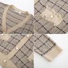 imageGRACE KARIN 2025 Womens Summer Cardigans Sweaters VNeck Long Sleeve Button Down Lightweight Knit CardiganApricot Navy