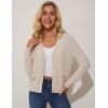 imageGRACE KARIN 2025 Womens Summer Cardigans Sweaters VNeck Long Sleeve Button Down Lightweight Knit CardiganApricot White
