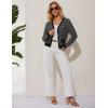 imageGRACE KARIN 2025 Womens Summer Cardigans Sweaters VNeck Long Sleeve Button Down Lightweight Knit CardiganBlack White