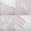 imageGRACE KARIN 2025 Womens Summer Cardigans Sweaters VNeck Long Sleeve Button Down Lightweight Knit CardiganPink White