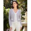 imageGRACE KARIN 2025 Womens Summer Cardigans Sweaters VNeck Long Sleeve Button Down Lightweight Knit CardiganPurple White