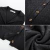 imageGRACE KARIN Sweater Vest Women Summer Sleeveless Knit Cardigans V Neck Collared Lightweight Button Down Sweaters TopsBlack